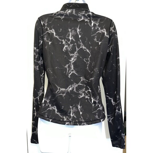 Buffbunny (M) Limitless Fitted Jacket Full zip Logo Gym Workout Collared - Picture 2 of 15